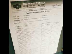 100% poliester podobnej tkaniny typu "jersey" dla pracowników