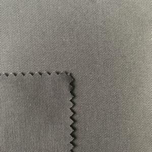 Tkanina poliestrowa TCW23/MOOSO REC z recyklingu z bawełną organiczną, skośna, 65/35, 2/1, rozciągliwa mechanicznie, 250 g/m2